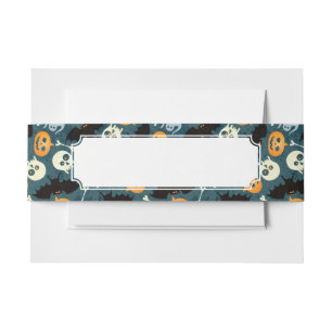 Halloween patroon uitnodigingen wikkel