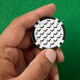 Halloween, Patroon van vleermuizen, Trick or Treat Poker Chips