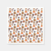 Halloween patroon van wezens servet (Voorkant)