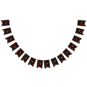Halloween patroon vlaggetjes