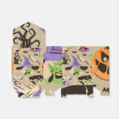 Halloween Patroon voor Vor Box Bedankdoosjes (Uitgevouwen)
