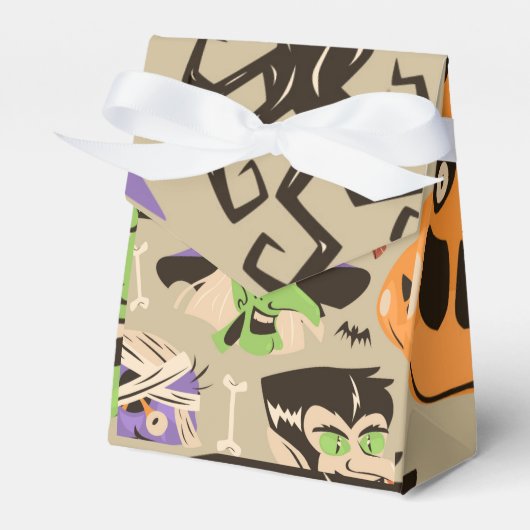 Halloween Patroon voor Vor Box Bedankdoosjes (Voorkant Zijde)