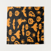 Halloween patroon wandkleed (Voorkant (horizontaal))