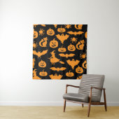 Halloween patroon wandkleed (In situ)