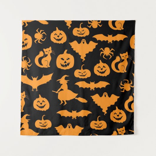 Halloween patroon wandkleed (Voorkant)