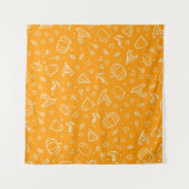 Halloween patroon wandkleed (Voorkant (horizontaal))