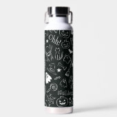 Halloween Patroon Waterfles (Voorkant)