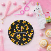 Halloween patroon willekeurige snoepstukken papieren bordje (Feest)