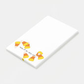 Halloween patroon willekeurige snoepstukken post-it® notes (Schuin)