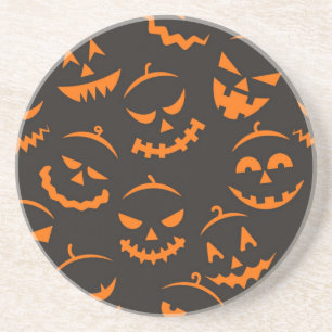 Halloween patroon zandsteen onderzetter