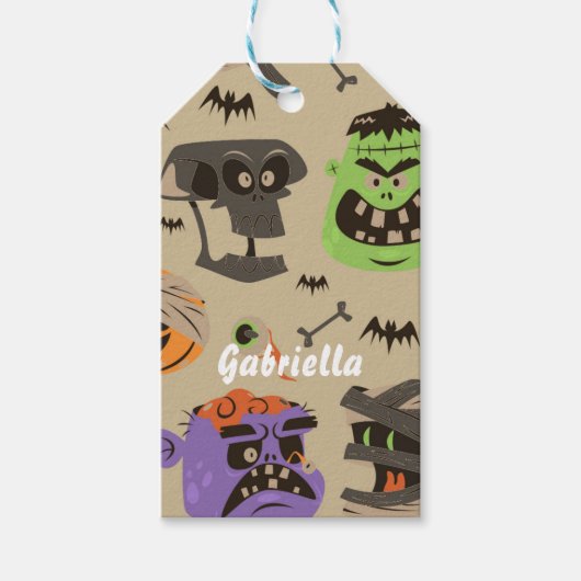 Halloween PatrooncadeLabels Cadeaulabel (Voorkant)