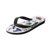 Halloween patroondecoratie kinder teenslippers (Schuin)