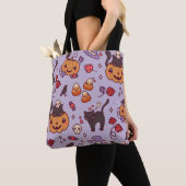 Halloween patroondecoratie koffie mok canvas tas (Dichtbij)