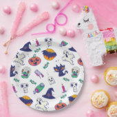 Halloween patroondecoratie papieren bordje (Feest)