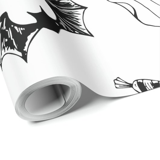 Halloween patroonontwerp cadeaupapier (Rol Hoek)
