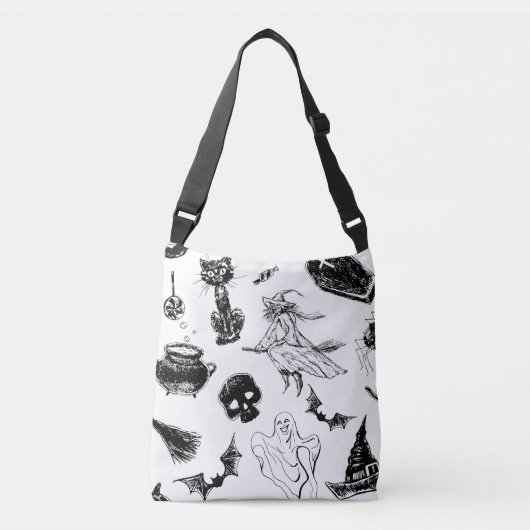 Halloween patroonontwerp crossbody tas (Voorkant)