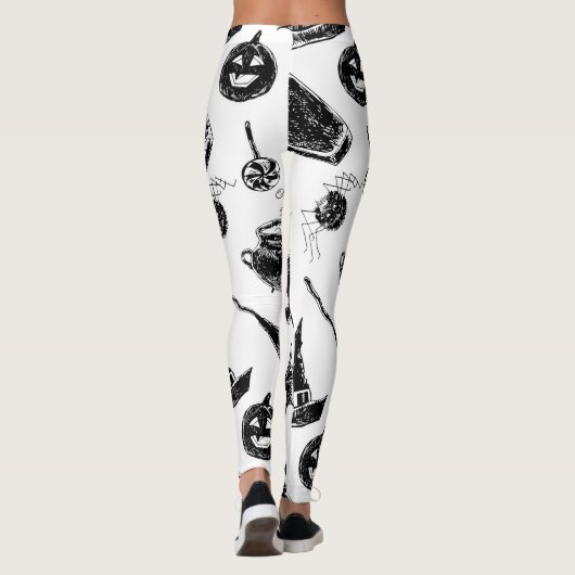 Halloween patroonontwerp leggings (Achterkant)