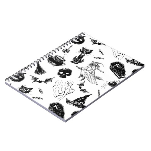 Halloween patroonontwerp notitieboek (Linkerzijde)