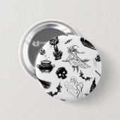 Halloween patroonontwerp ronde button 5,7 cm (Voorkant /achterkant)