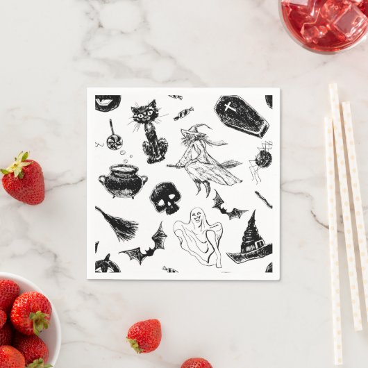 Halloween patroonontwerp servetten (Insitu)