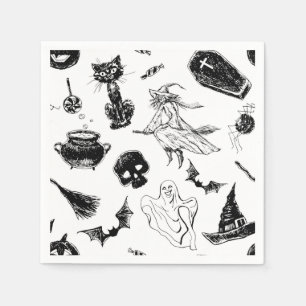Halloween patroonontwerp servetten