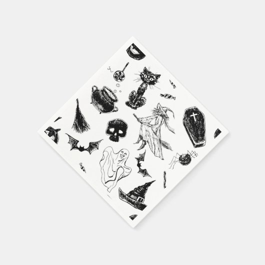 Halloween patroonontwerp servetten (Hoek)