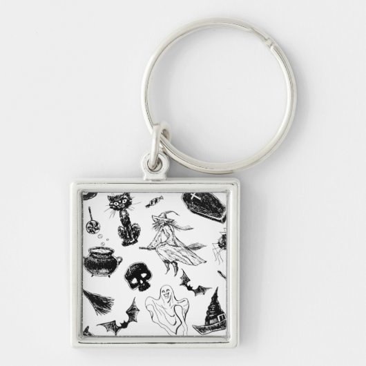 Halloween patroonontwerp sleutelhanger (Voorkant)