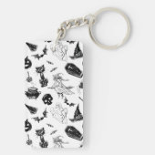 Halloween patroonontwerp sleutelhanger (achterkant)