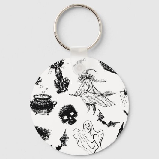 Halloween patroonontwerp sleutelhanger (Voorkant)