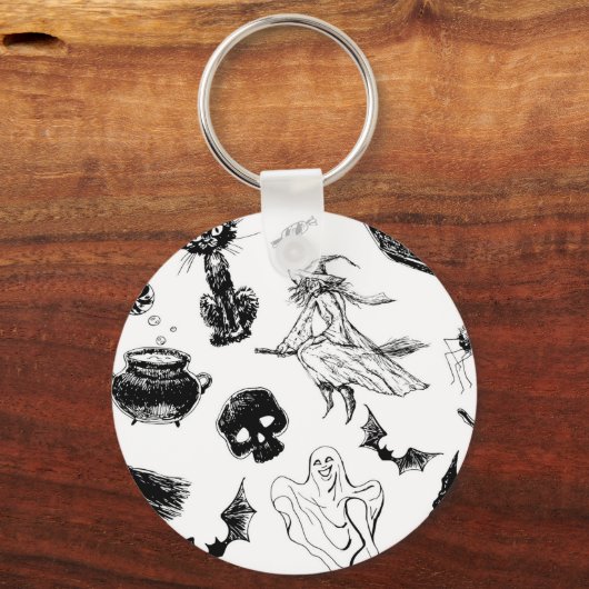 Halloween patroonontwerp sleutelhanger (Voorkant)