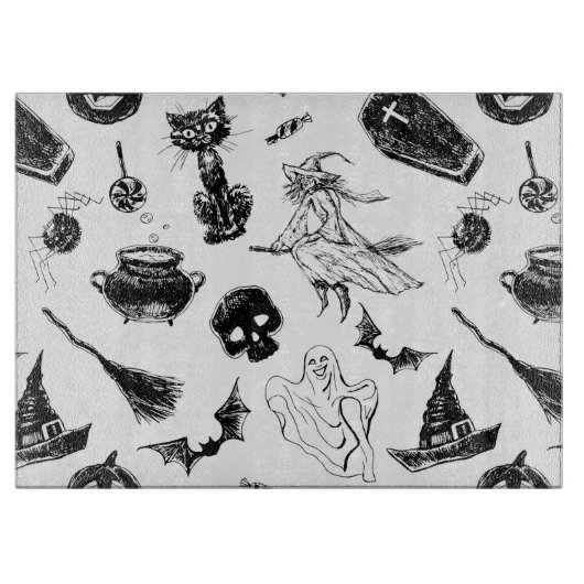 Halloween patroonontwerp snijplank (Voorkant)