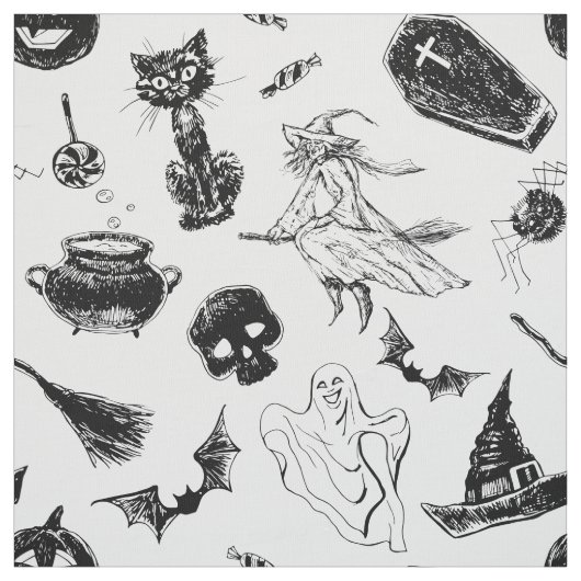 Halloween patroonontwerp stof (Swatch)