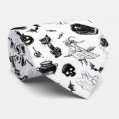 Halloween patroonontwerp stropdas (Opgerold)
