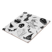 Halloween patroonontwerp tegeltje (Zijkant)