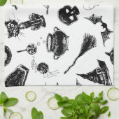 Halloween patroonontwerp theedoek (Gevouwen)