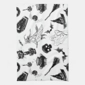 Halloween patroonontwerp theedoek (Verticaal)