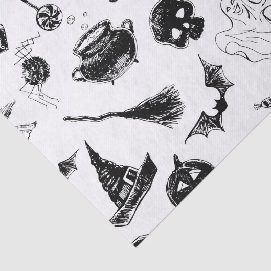 Halloween patroonontwerp tissuepapier (Detail)