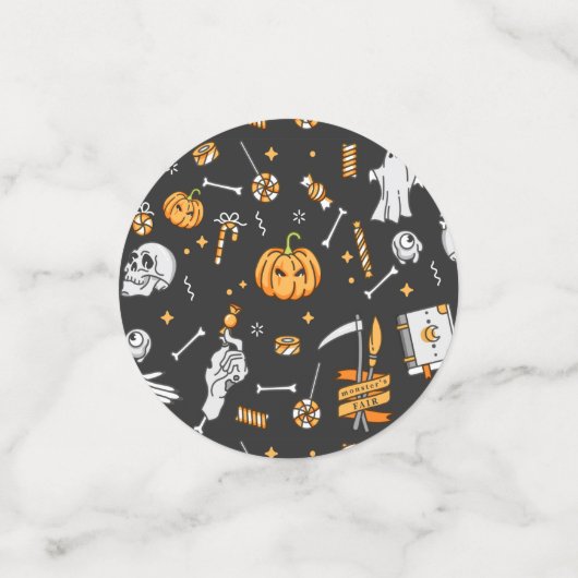 Halloween Pattern 2 Confetti (Kleine voorkant)