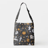 Halloween Pattern 2 Crossbody Tas (Achterkant)