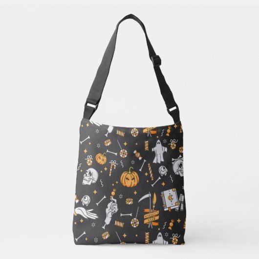 Halloween Pattern 2 Crossbody Tas (Voorkant)