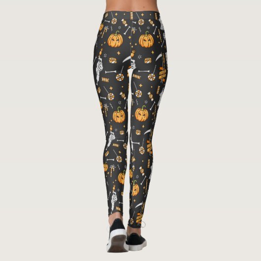 Halloween Pattern 2 Leggings (Achterkant)
