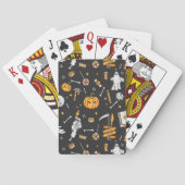 Halloween Pattern 2 Pokerkaarten (Achterkant)