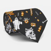 Halloween Pattern 2 Stropdas (Opgerold)