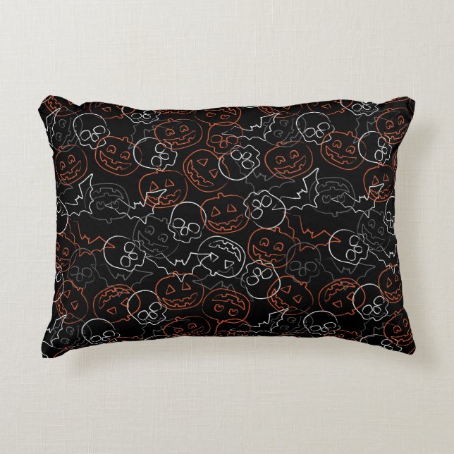 Halloween Pattern Accent Kussen (Voorkant)