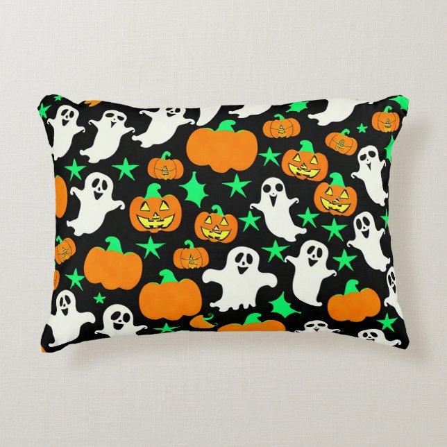 Halloween Pattern Accent Kussen (Voorkant)