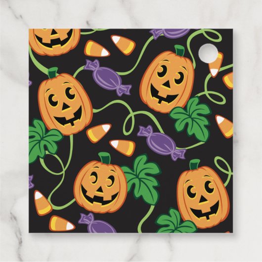 HALLOWEEN PATTERN BEDANKJES LABELS (Achterkant)