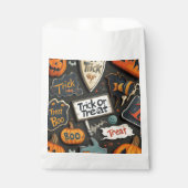 Halloween Pattern Bedankzakje (Voorkant)