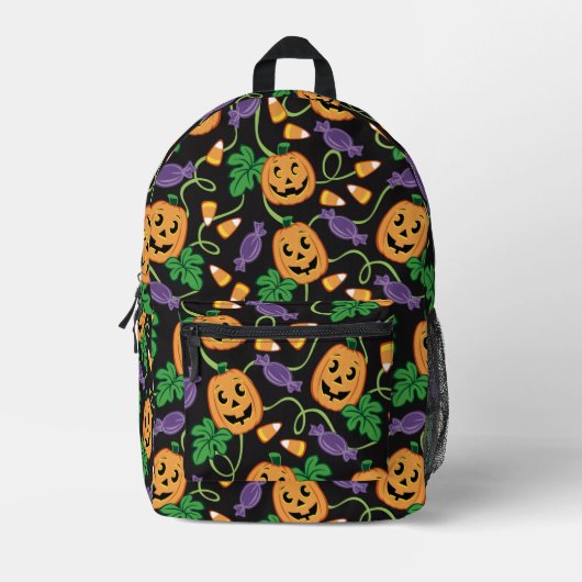 HALLOWEEN PATTERN BEDRUKTE RUGZAK (Voorkant)