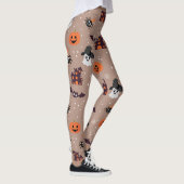 Halloween Pattern Bleke Taupe Leggings (Rechts)