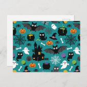 Halloween Pattern Briefkaart (Voorkant / Achterkant)